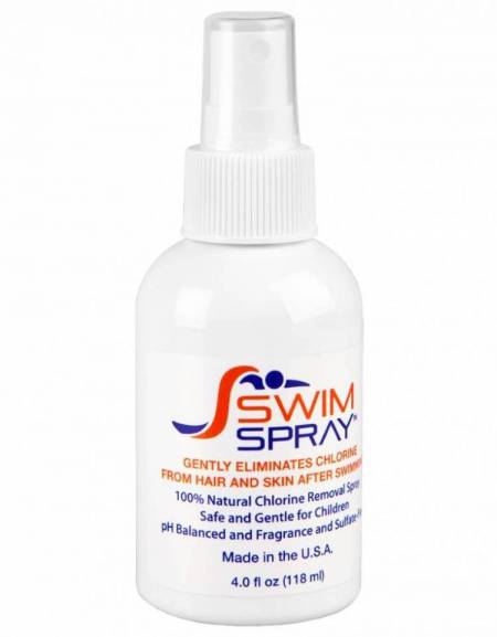Spray anti cloro nuoto elimina residui da pelle e capelli